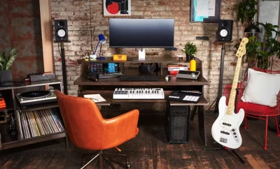 Professional studio in a home environment